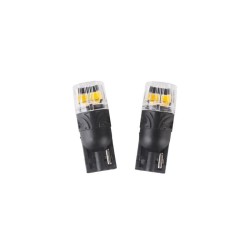 Autožiarovka LED T10 12V CARCLEVER 4LED 2835SMD oranžová 2ks