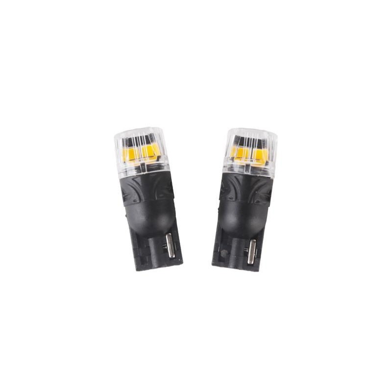 Autožiarovka LED T10 12V CARCLEVER 4LED 2835SMD oranžová 2ks