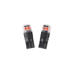 Autožiarovka LED T10 12V CARCLEVER 4LED 2835SMD červená