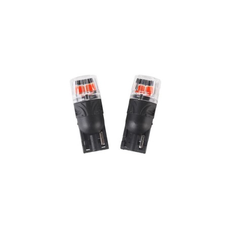 Autožiarovka LED T10 12V CARCLEVER 4LED 2835SMD červená