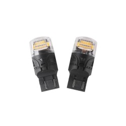 Autožiarovka LED T20 (7443) 12V CARCLEVER 16LED 2835SMD oranžová 2ks