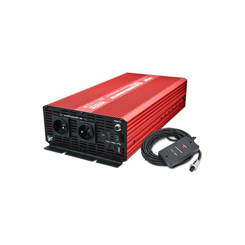 Menič napätia CARSPA P3000 12V/230V 3000W čistá sínusoida