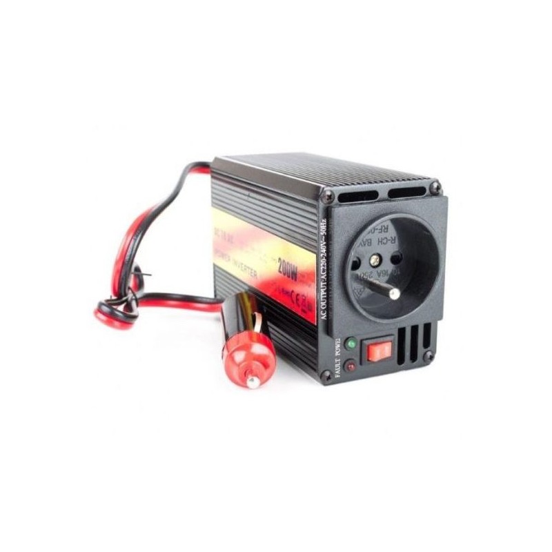 Menič napätia CARSPA CAR201 12V/230V 200W USB