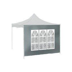 Bočnice pre párty stan CATTARA 13345 Window Waterproof 2x3m sivá