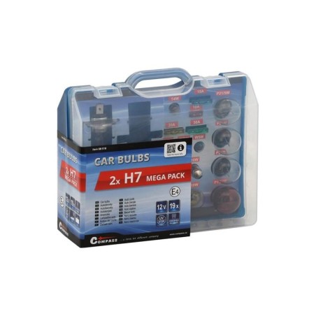 Sada autožiaroviek MEGA H7+H7+poistky COMPASS 08518