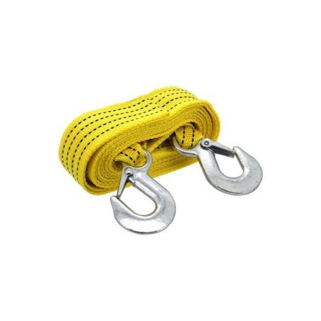 Lano ťažné ploché 3000kg s karabínami COMPASS 01237