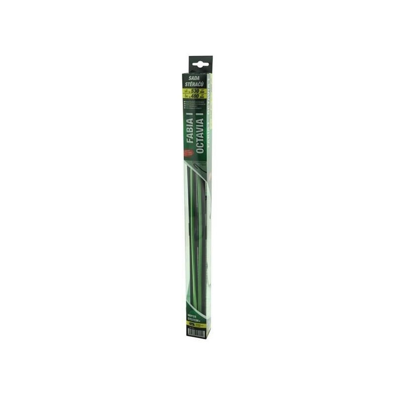 Ploché stierače COMPASS FLAT SET 530+480 mm GREEN OCT I/FAB I