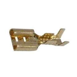 Zdierka faston neizolovaná 6.3mm blokáda