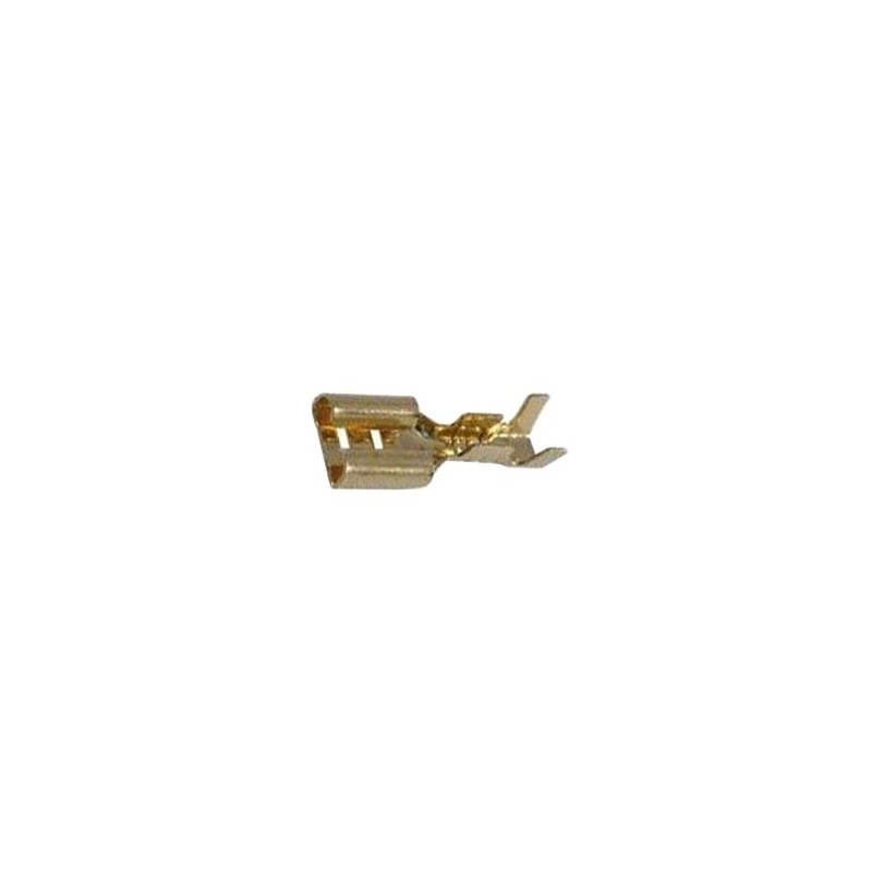 Zdierka faston neizolovaná 6.3mm blokáda