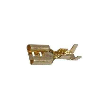 Zdierka faston neizolovaná 6.3mm blokáda