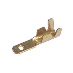 Konektor faston neizolovaný 6.3mm blokáda