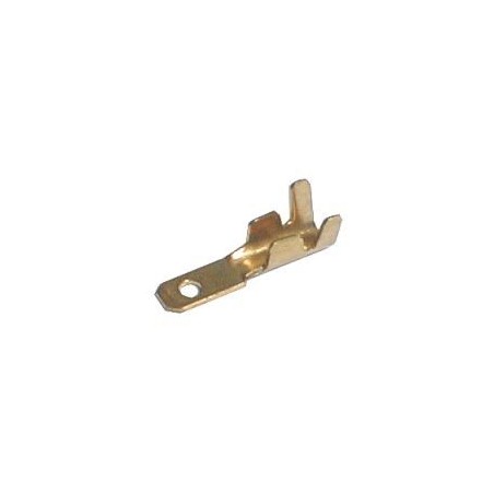 Konektor faston neizolovaný 6.3mm blokáda