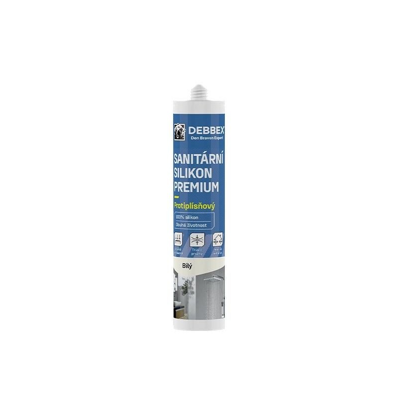 Silikón sanitárny DEBBEX PREMIUM biely 280ml