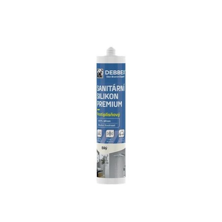 Silikón sanitárny DEBBEX PREMIUM biely 280ml
