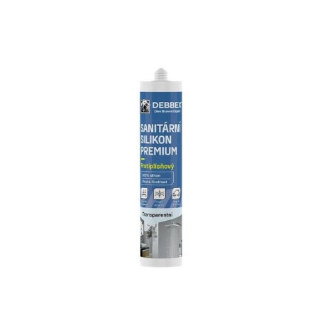 Silikón sanitárny DEBBEX PREMIUM transparentný 280ml