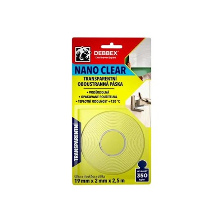NANO páska 19mm x 2,5m DEBBEX obojstranná