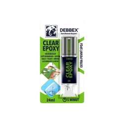 Lepidlo DEBBEX CLEAR EPOXY rýchlotuhnúci 24ml